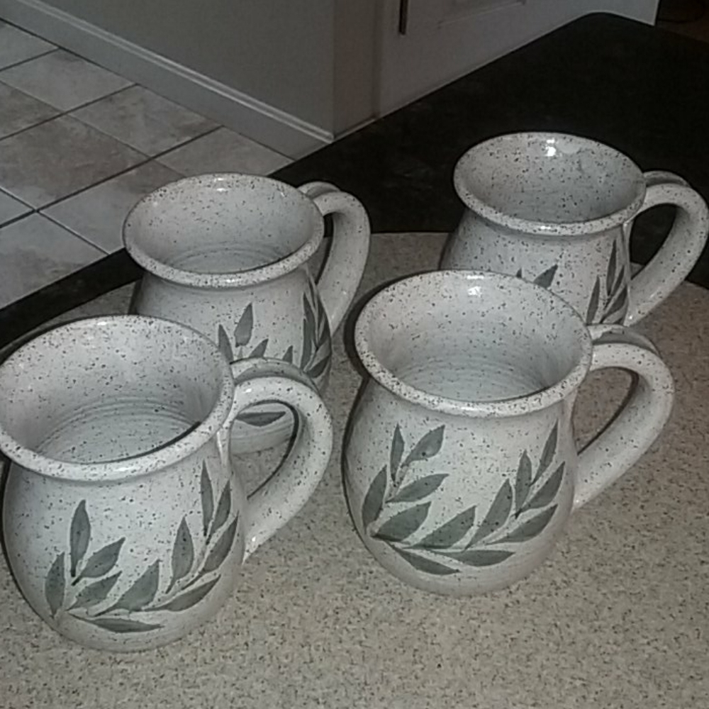 4 Granite Lake Pottery mugs